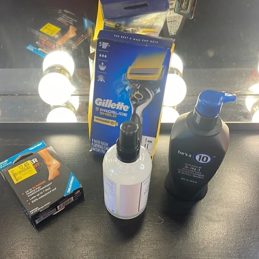 Mens cosmetic beauty skincare shaving bathing fresh to death bundle lot nip